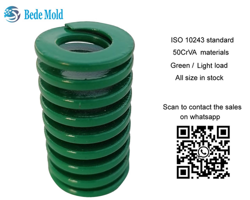 ISO 10243 Materialien OD10~63mm der Standard-Licht-Lasts-Form-Frühlings-grüne Farbe50crva